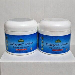 Collagen Amino Cream Vitamin C + E Rejuvenating Anti-aging Hyaluronic Acid 2-PK